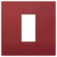 Arke - placca Classic Color-Tech in tecnopolimero 1 posto rosso matt