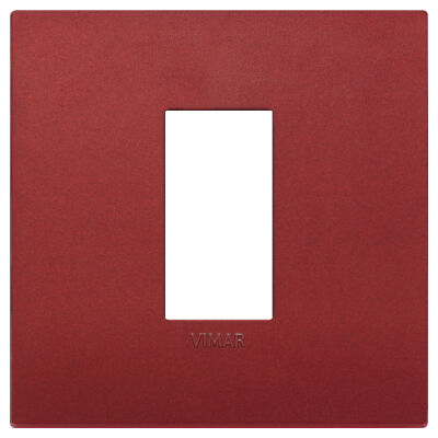 Arke - placca Classic Color-Tech in tecnopolimero 1 posto rosso matt