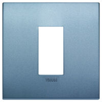 Arke - placca Classic Color-Tech in tecnopolimero 1 posto blu matt