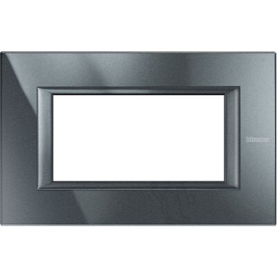 BTicino HA4804HS Axolute - plaque de recouvrement 4 modules anthracite