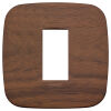 Arke - Placa de madera redonda de 1 plaza en madera de nogal