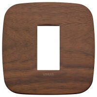 Arke - Placa de madera redonda de 1 plaza en madera de nogal