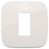 Arke - Round Tecno-basic plate in technopolymer 1 ivory place