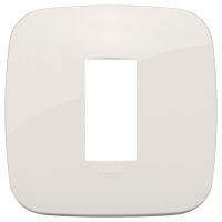 Arke - Round Tecno-basic plate in technopolymer 1 ivory place
