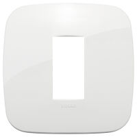 Arke - Round Tecno-basic plate in technopolymer 1 white place
