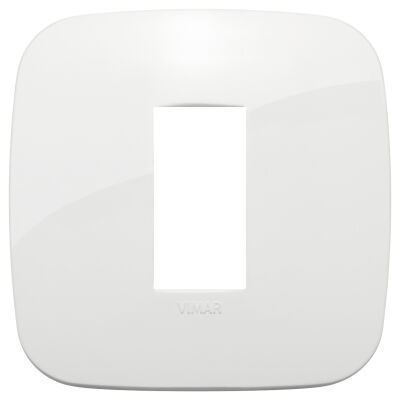 Arke - Round Tecno-basic plate in technopolymer 1 white place