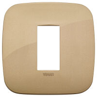 Arke - Round Color-Tech plaque in technopolymer 1 place antique gold