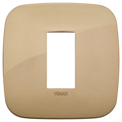 Arke - Round Color-Tech plaque in technopolymer 1 place antique gold