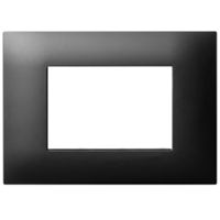 Serie 44 - placca Young 44 in tecnopolimero 3 posti grigio Tekla