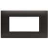 Serie 44 - placca Young 44 in tecnopolimero 4 posti grigio Tekla