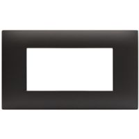 Serie 44 - placca Young 44 in tecnopolimero 4 posti grigio Tekla