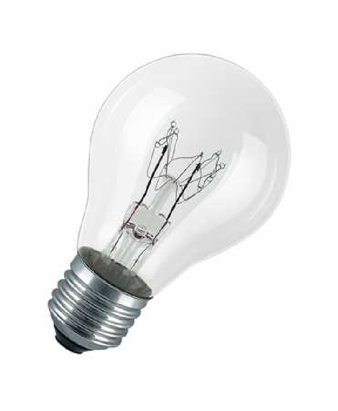 Wimex 4102708 - Lampada incandescenza goccia trasparente rinforzata E27 75W  230V GLS