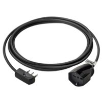 Prolunga lineare 16A 3m nero spina 16A piatta e presa 16A universale