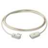 Cable alargador lineal 10A 3m blanco enchufe plano 10A y toma 10A