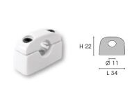 Fastening clip for NYM-J and NHXMH cable