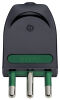 Large black adjustable plug