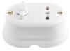 Oval - porcelain multipurpose button and socket