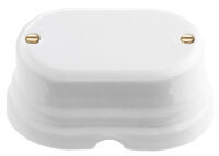 Oval - caja de conexiones de porcelana