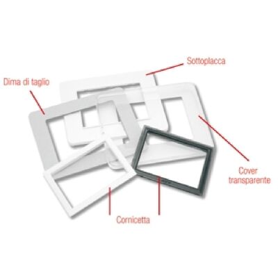 Serie 44 - placca Personal 44 in plastica 3 posti personalizzabile