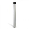 1m natural anodized aluminum column