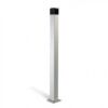 Columna de aluminio anodizado natural de 1m.