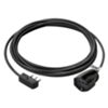 Prolongador lineal 16A 5m negro Enchufe plano 16A y toma universal 16A
