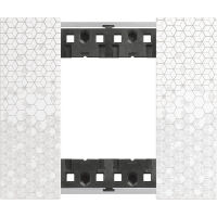 BTicino KA4802MW Living Now - placca 2 moduli pixel