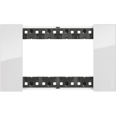 BTicino KA4804DW Living Now - placca 4 moduli ghiaccio