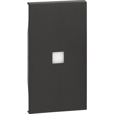 BTicino KG01M2X Living Now Black - 2 module high brightness cover