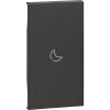 BTicino KG01MH2BED Living Now Black - 2 module bed symbol cover