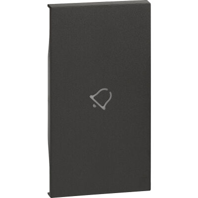 BTicino KG01MH2D Living Now Black - 2 module doorbell symbol cover
