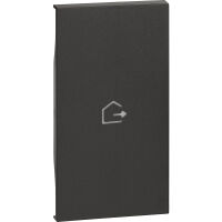 BTicino KG01MH2GEN Living Now Black - 2 module output symbol cover