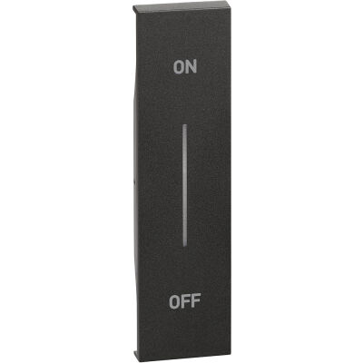 BTicino KG01MHAG Living Now Black - ON/OFF symbol cover