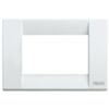Idea - placca Classica in metallo 3 posti bianco