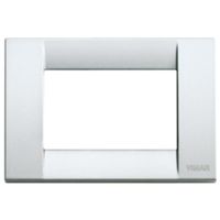 Idea - Classic 3-place metal plate in metallic silver