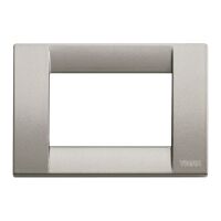 Idea - Classic 3-place metallic titanium metal plate