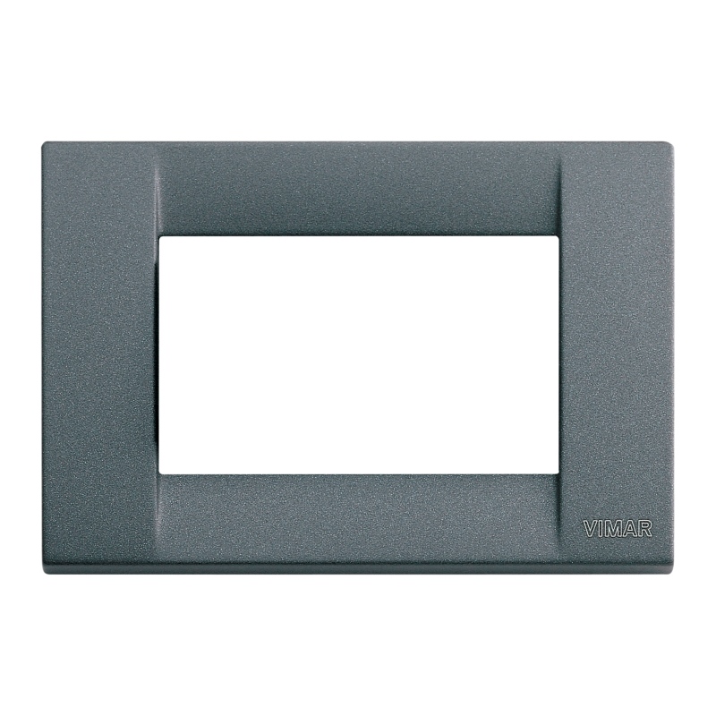 Idea - Classic 3-seater metal plate in slate