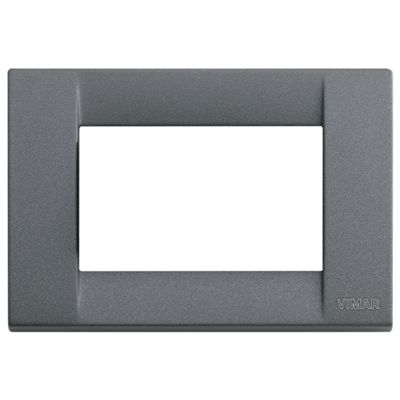 Idea - Classic 3-seater metal plate in slate
