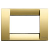 Idea - Classic 3-place polished gold metal plate