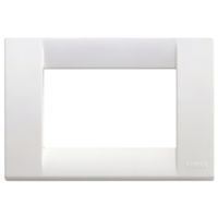 Idea - Classic plate in bright white 3-place technopolymer