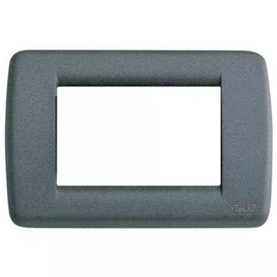 Idea - Placa metálica de 3 plazas Rondò en pizarra