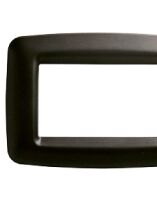 Gewiss GW32304 Playbus - Placa negra de tóner de 4 módulos 