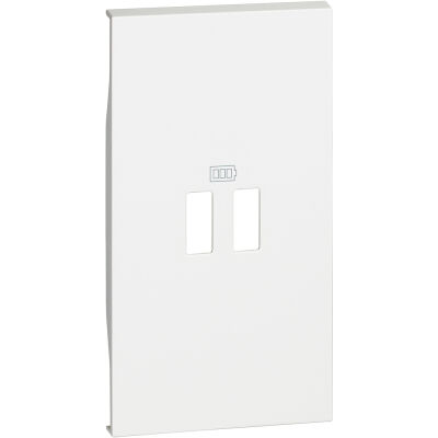 BTicino KW12C Living Now White - Cache chargeur USB 2 modules