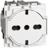 BTicino KW4140A16F Living Now White - universal flat socket