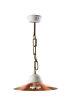 Le Prolunghe 8798/LRS - smooth flat chandelier in satin copper of 22