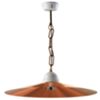 Le Prolunghe 8798/LRS-40 - lampadario piatto lisco in rame satinato di 40