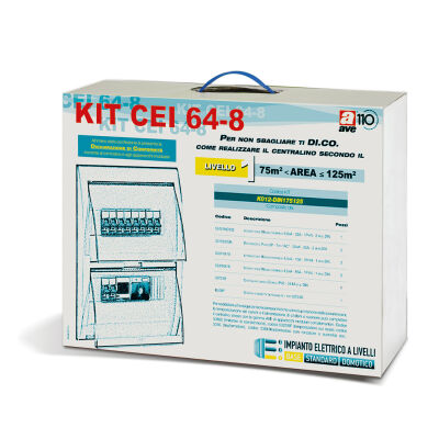 Kit centralino AVE K012-DIN175125 livello 1