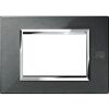 Nea - Expi plate in graphite black 3-place metal