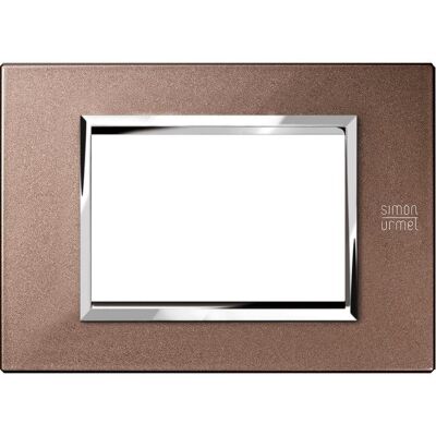Nea - Expi plaque in polished bronze 3-place metal