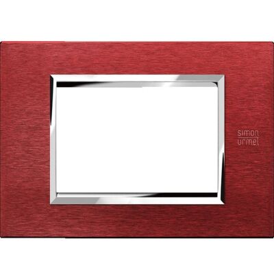 Nea - Placa de aluminio Expi 3 plazas aluminio rojo